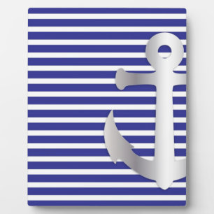 Aziza Stripes & Marine Blue Seaman Plaque