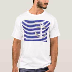 Aziza Stripes & Marine Blue Seaman T-Shirt