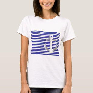 Aziza Stripes & Marine Blue Seaman T-Shirt