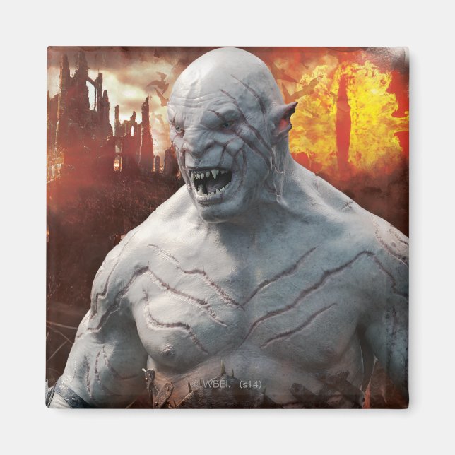 Azog & Orcs Silhouette Graphic Magnet (Front)
