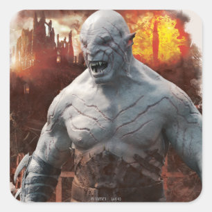 Azog & Orcs Silhouette Graphic Square Sticker