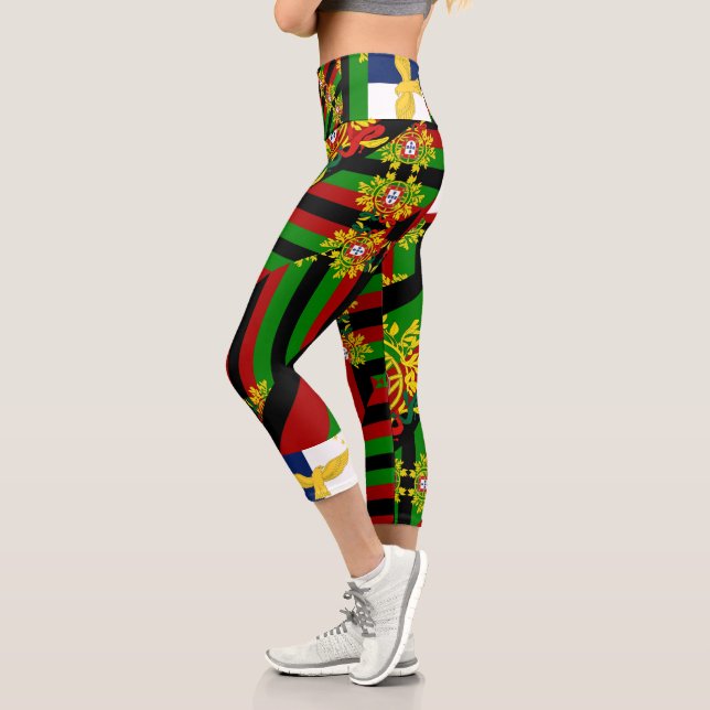 Azorean Pride  Capri Leggings (Left)