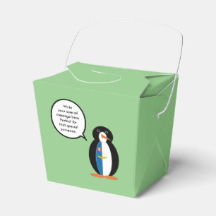 Azorean Talking Ms Penguin Personalised Favour Box
