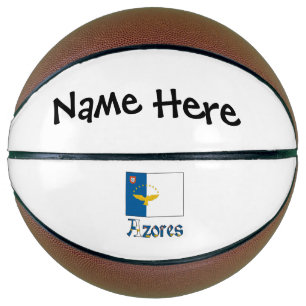 Azores Azorean Flag Personalised Name Basketball