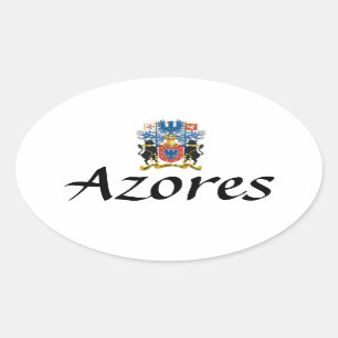 Azores Crest Oval Sticker