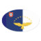Azores* Flag European Style Oval Sticker