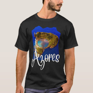 Azores Flag Patriotic Portuguese Roots Azores Souv T-Shirt
