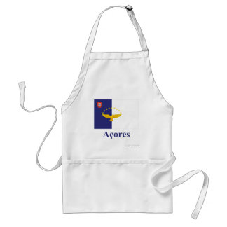 Azores Flag with Name in Portuguese Standard Apron