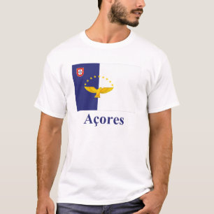 Azores Flag with Name in Portuguese T-Shirt
