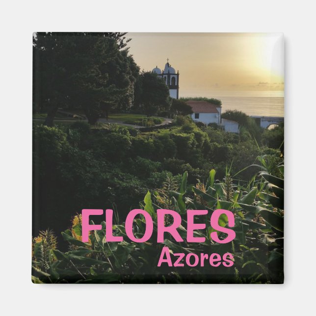 Azores: Flores Panoramic Kitchen Magnet (Front)