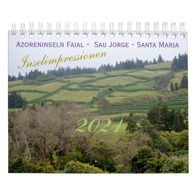 Azores for holidays calendar (Cover)
