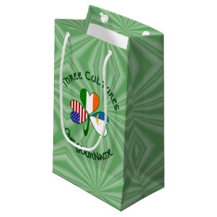 Azores Ireland USA Shamrock Flag Personalised Small Gift Bag