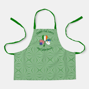 Azores Irish USA Flags Shamrock Personalised Kids Apron