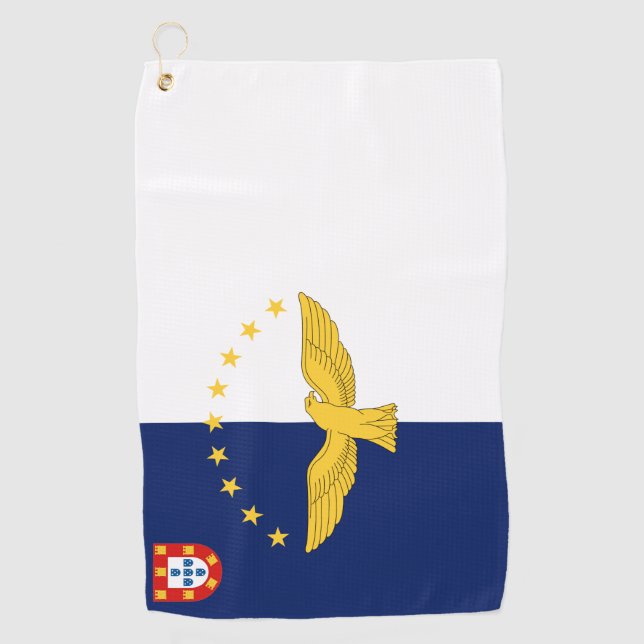 Azores islands flag Golf Towel (Front)