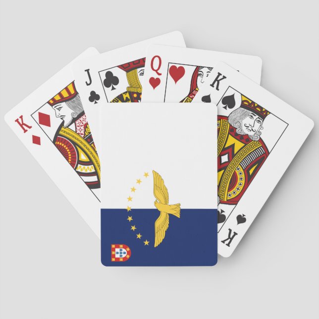 Azores islands flag playing cards (Back)