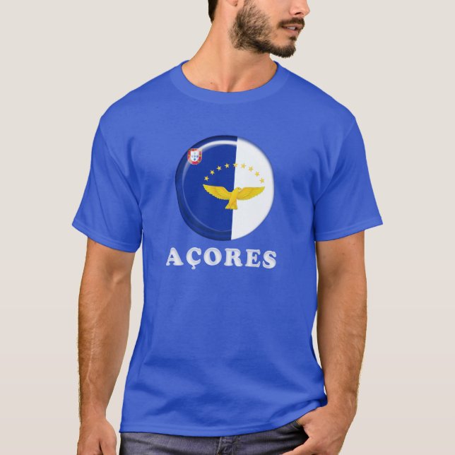 Azores islands flag T-Shirt (Front)