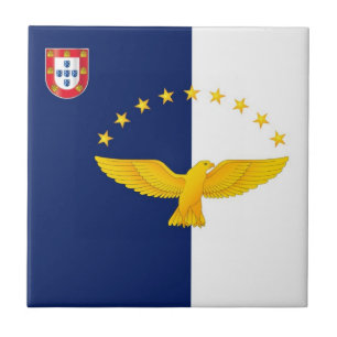 Azores islands flag tile