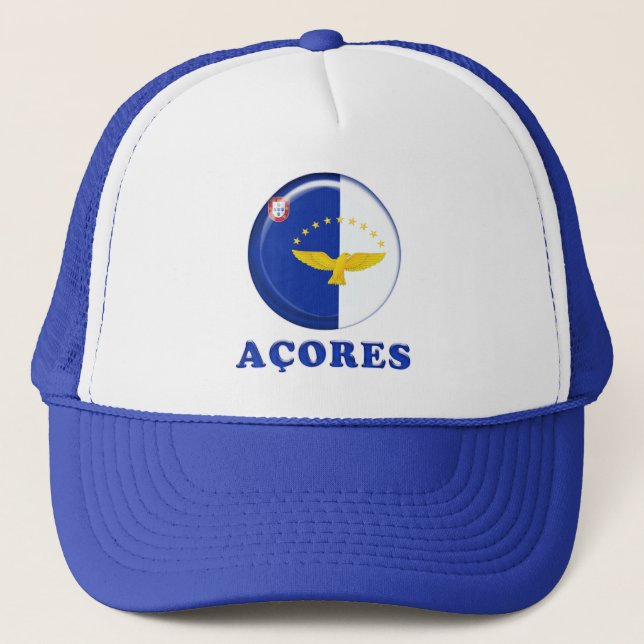 Azores islands flag trucker hat (Front)