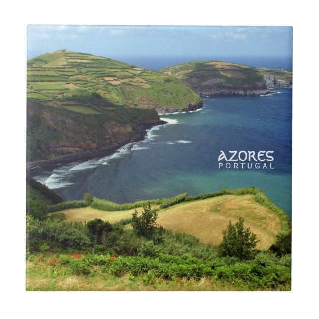 Azores islands photo, Portugal  Tile (Front)
