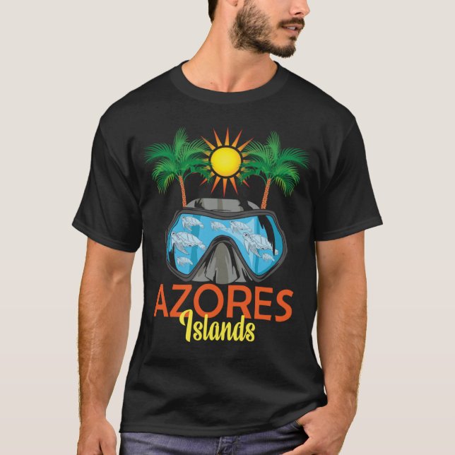 Azores Islands Portugal Vacations T-Shirt (Front)