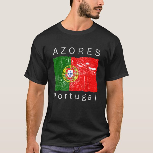 Azores Islands Portuguese Flag I Love Portugal 693 T-Shirt (Front)