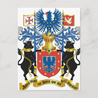 Azores (Portugal) Coat of Arms Postcard