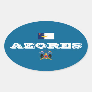 Azores (Portugal) European Style Oval Sticker