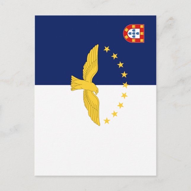 Azores (Portugal) Flag Postcard (Front)