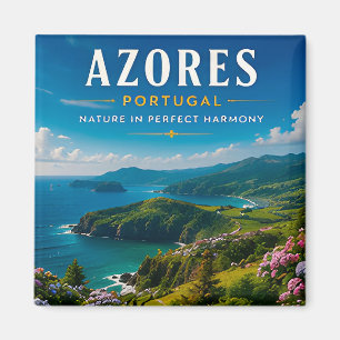 🌿 Azores Portugal Island Paradise 🌊 Magnet