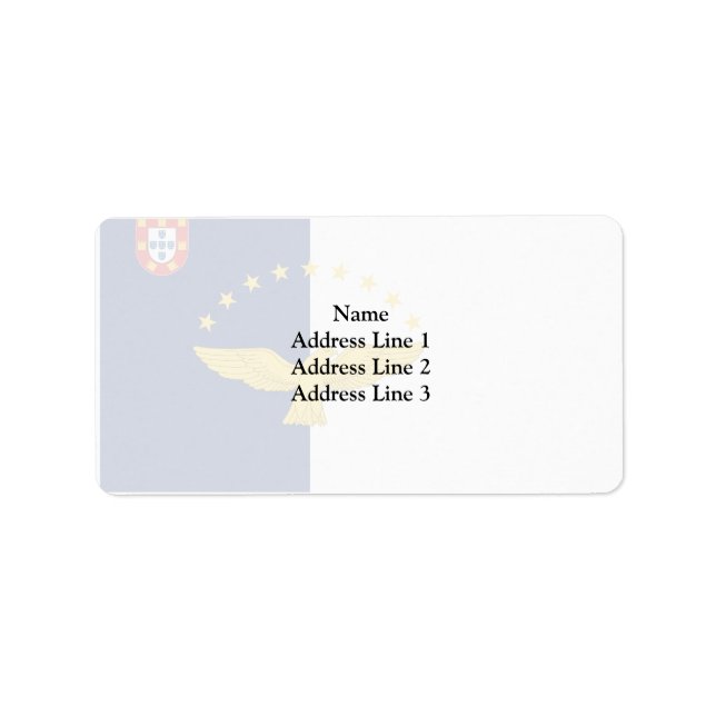 Azores, Portugal Label (Front)