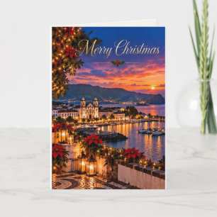 Azores Portugal Merry Christmas Holiday Card