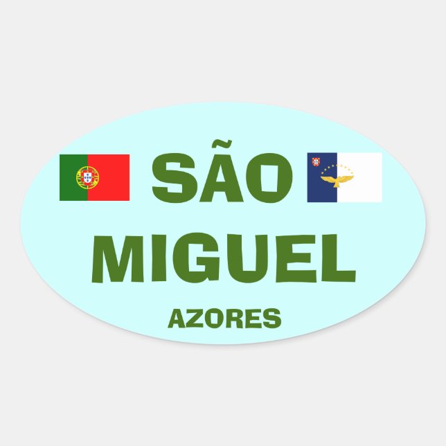 Azores - Sao Miguel Azores Oval Sticker (Front)