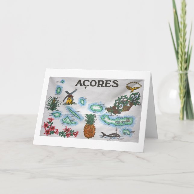 Azores souvenir card (Front)