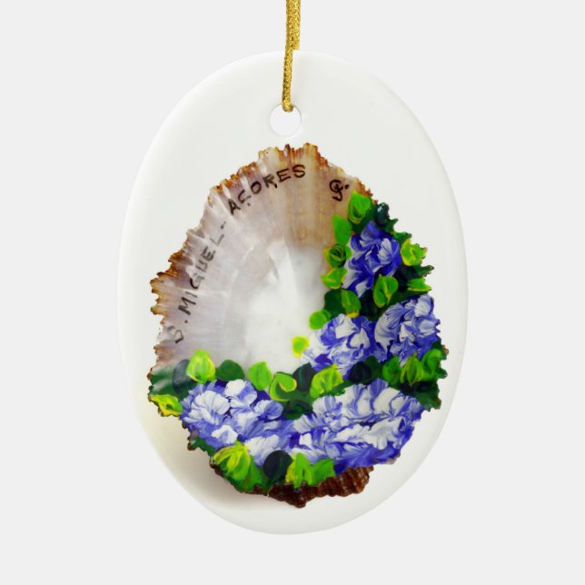 Azores souvenir ceramic tree decoration (Front)