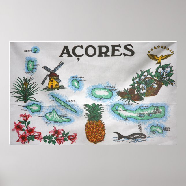 Azores souvenir poster (Front)