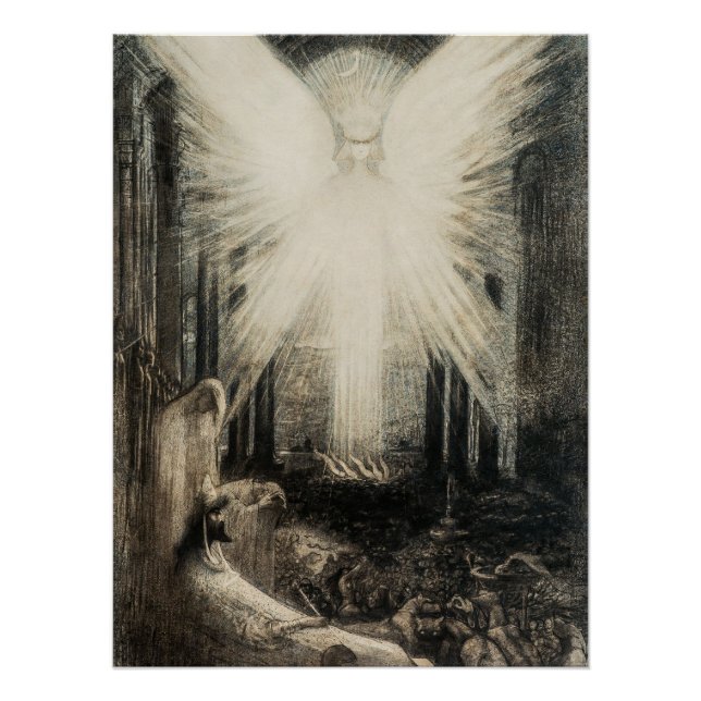 Azrael by Jean Delville, 1890 Poster (Front)