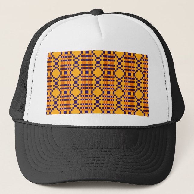 Aztec African Tribal Abstract Ethnic Chic Design Trucker Hat (Front)