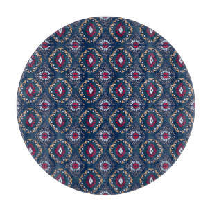 Aztec Allure: Tribal Striped Elegance Cutting Board