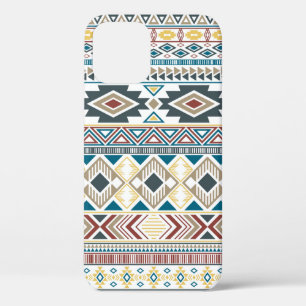 Aztec american indian pattern tribal ethnic motifs iPhone 12 case
