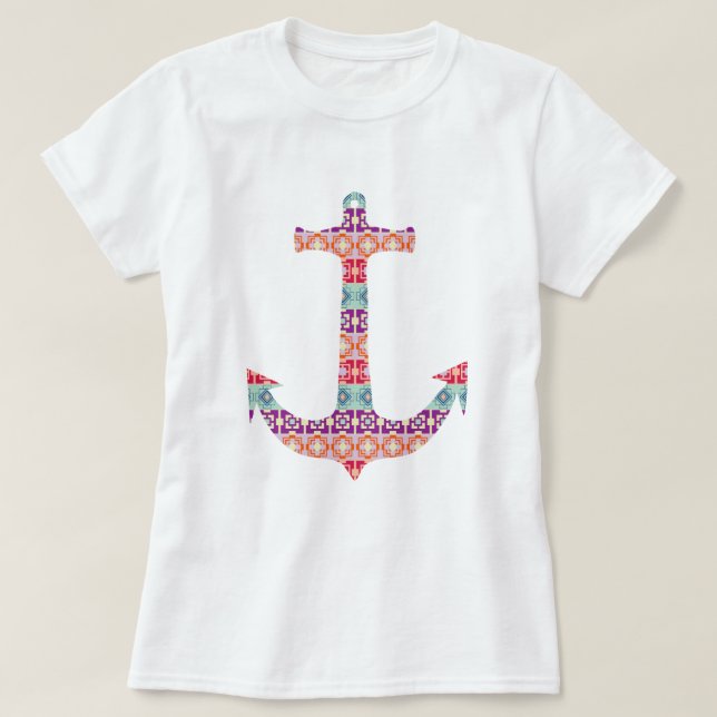 Aztec Anchor T-Shirt (Design Front)