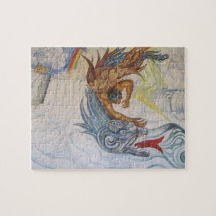 Aztec and Dragon Jigsaw Puzzle