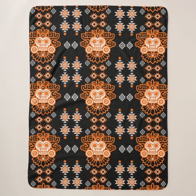 Aztec Arizona Print Sherpa Blanket (Front)