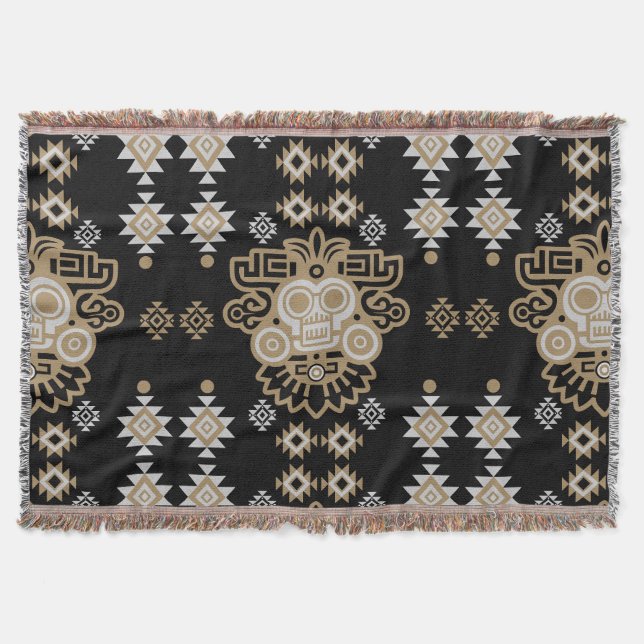 Aztec Arizona Print Throw Blanket (Front)