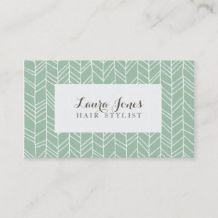 Aztec Arrow Pattern Hair Stylist Template Business Card