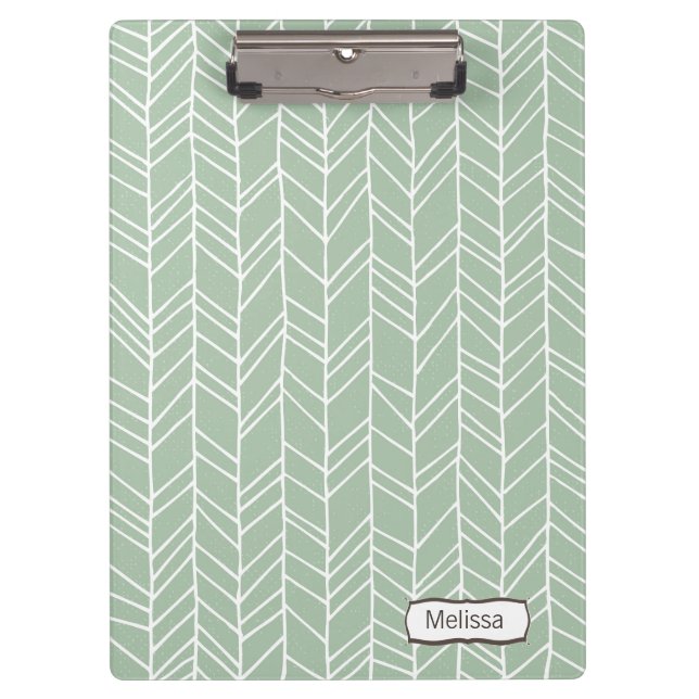 Aztec Arrow Pattern Modern Personalised Clip board (Front)