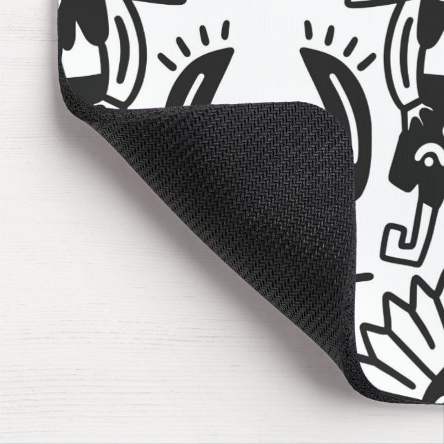 Aztec Art - Lizard Pattern Mouse Mat (Corner)