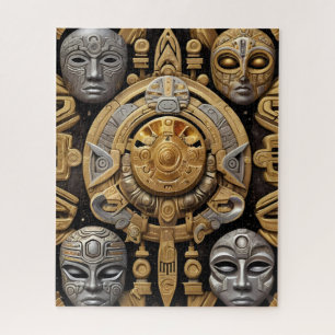Aztec art rich and vibrant jigsaw puzzle