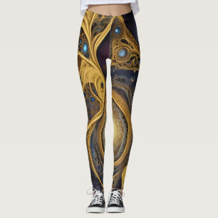 Aztec art, vibrant, reflecting the culture leggings