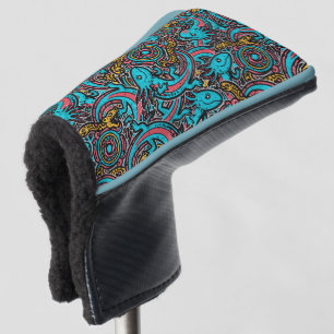 Aztec Axolotl Xolotl Tribal Pattern mythology boho Golf Head Cover