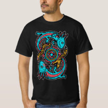 Aztec Axolotl Xolotl Tribal Pattern mythology boho